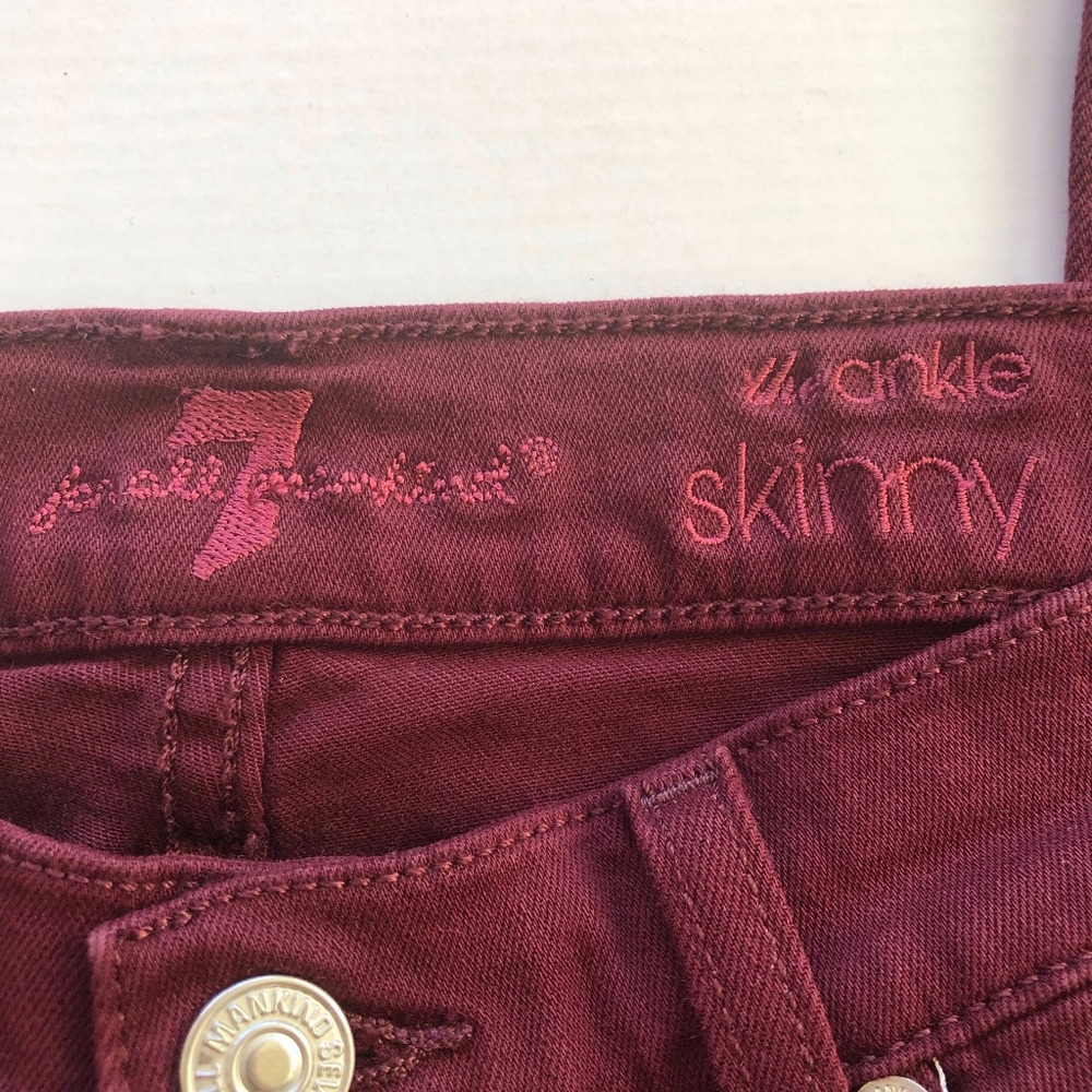 NWT FOR ALL 7MAKING THE ANKLE SKINNY JEANS - Picture 7 of 8